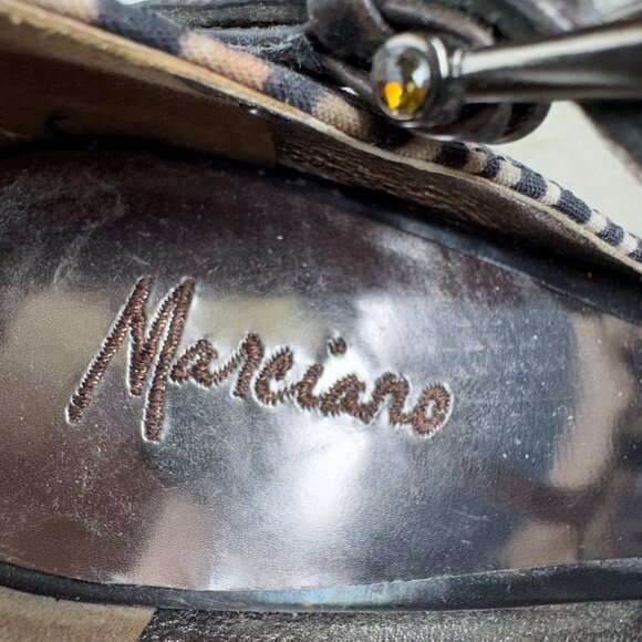 Marciano Zebra T-Strap Heels - Picture 7 of 9